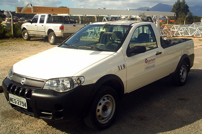 Escada Giratória 3 - Porte Leve - Exemplo Fiat Strada