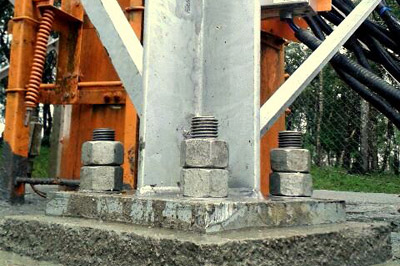 Reforço estrutural para poste metálico tubular 30 metros - Metalúrgica Desterro